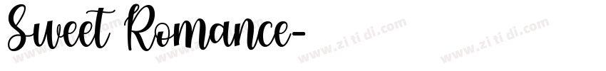 Sweet Romance字体转换